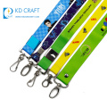 Wholesale no minimum order custom design your own heat transfer printing cartoon sublimation lanyard